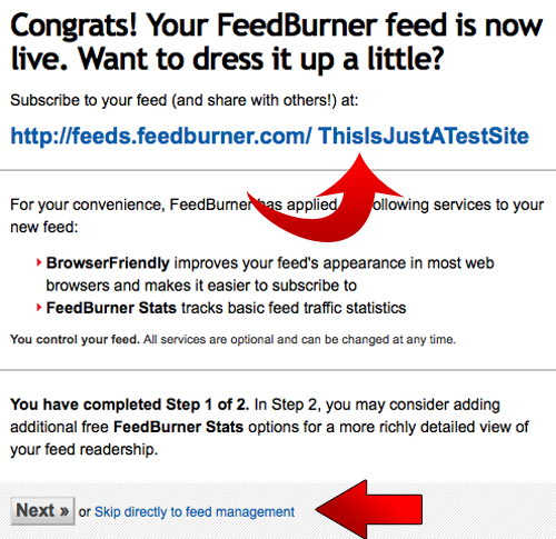 Your Feed Link