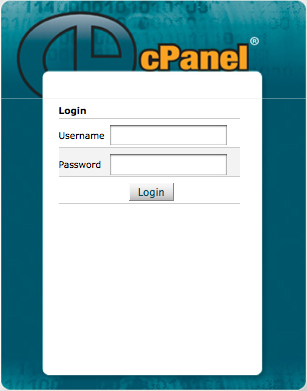 Default Cpanel Log In