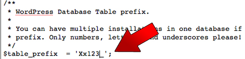 Example Of A Changed Prefix