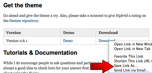 Choose The Save Link As Option