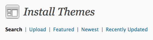 Options For Installing Your Theme